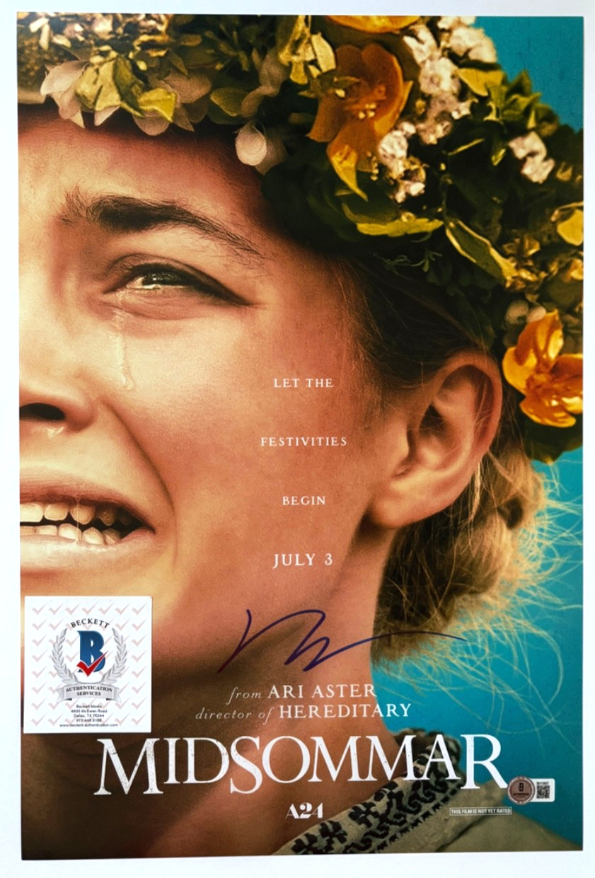 ARI ASTER SIGNED MIDSOMMAR 12X18 MOVIE POSTER PHOTO DIRECTOR EDDINGTON BAS