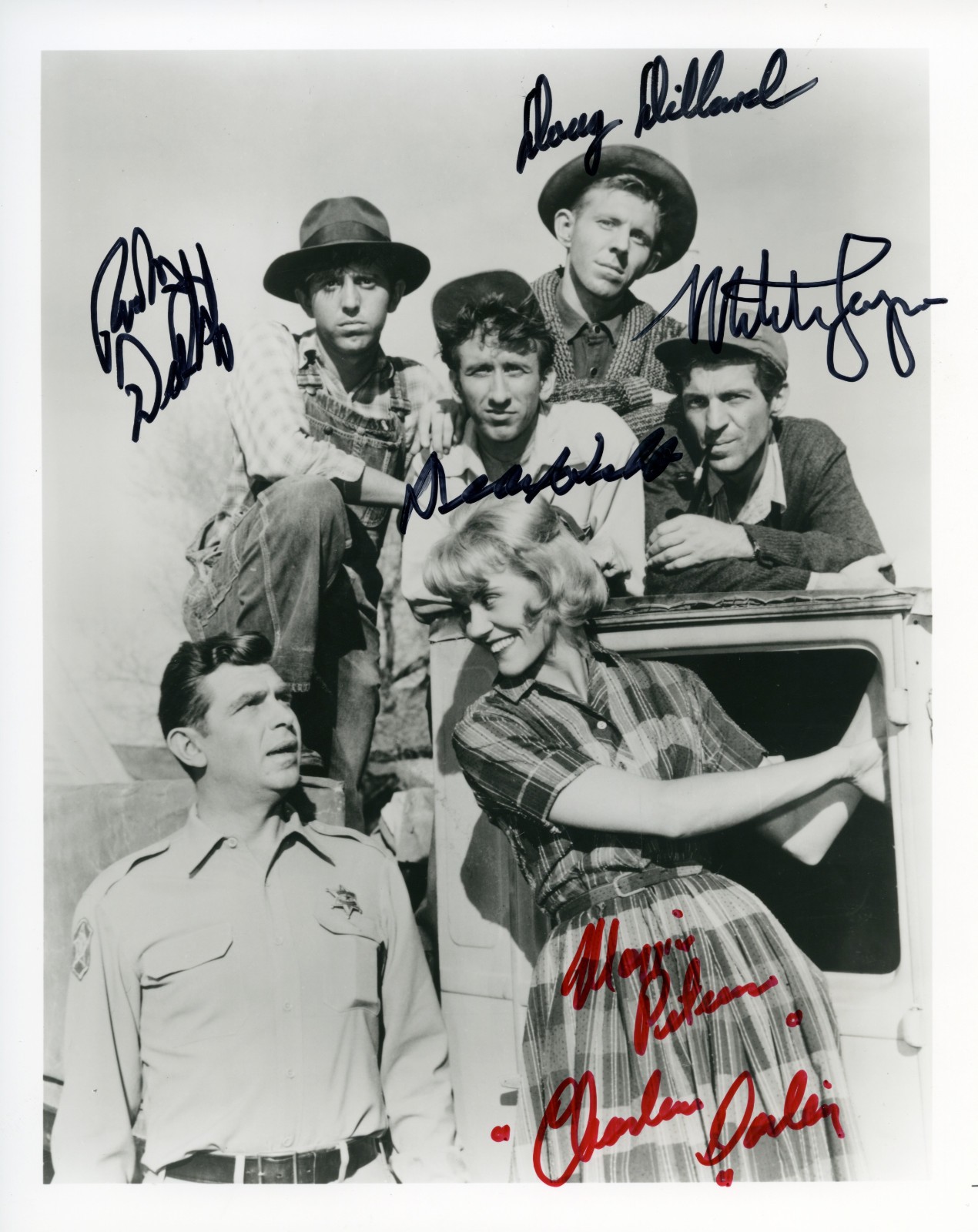 Andy Griffith Show Darling Family Multi Signed Cast Photo – All 5 Darling Kids