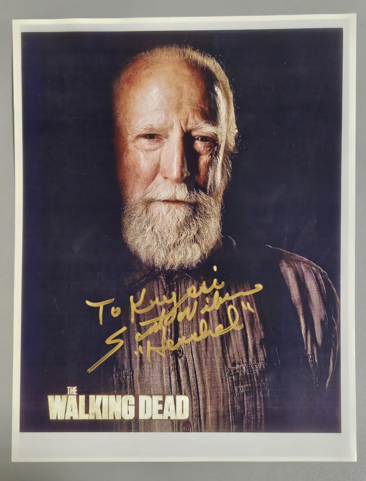Scott Wilson (Hershel) The Walking Dead Signed Auto 8×10 Photograph