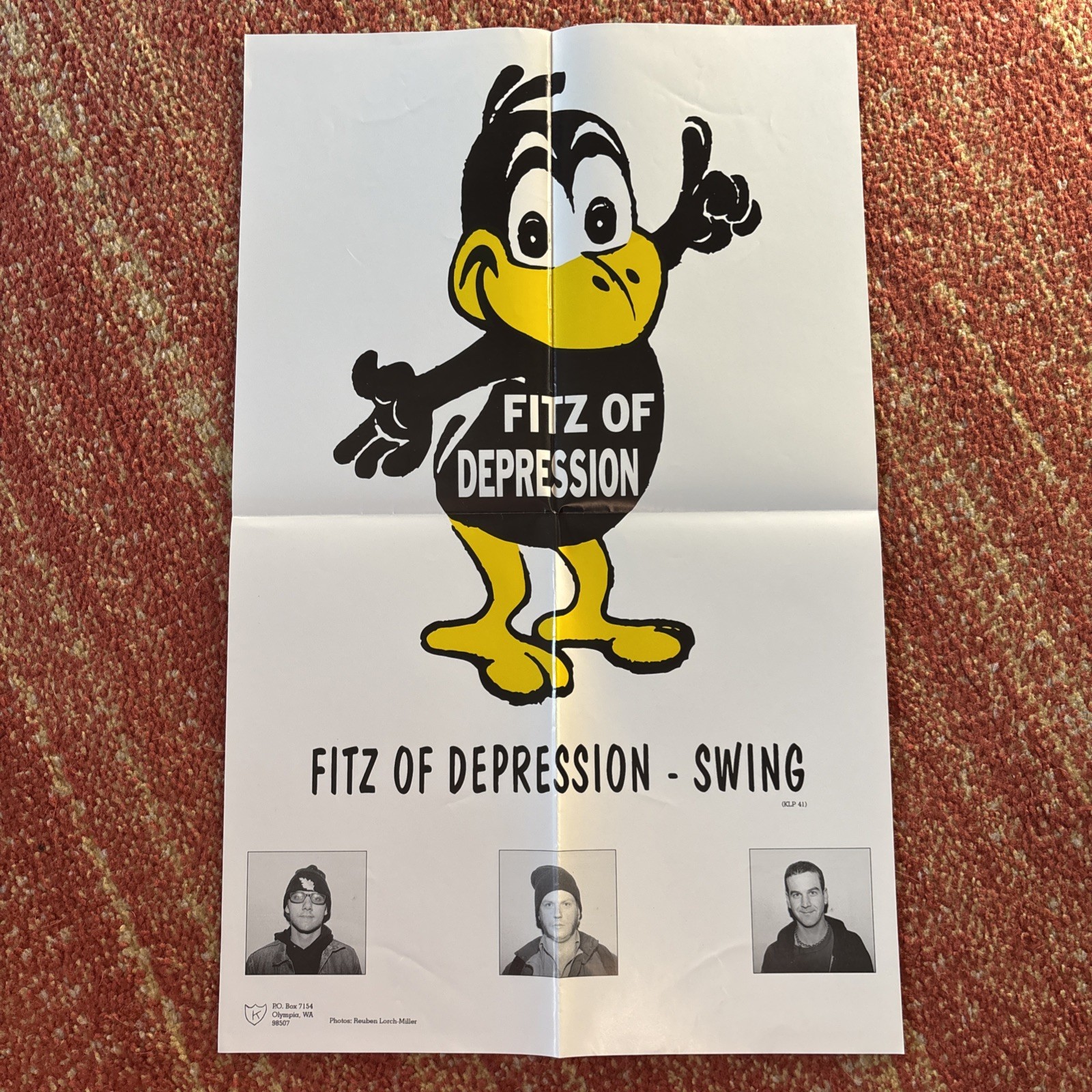 Fitz of Depression Swing Poster 14×22 Hardcore Punk 1996