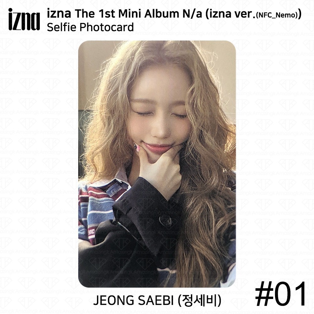 IZNA The 1st Mini Album N/a NFC_Nemo ver Official Selfie Photocard ID Card KPOP