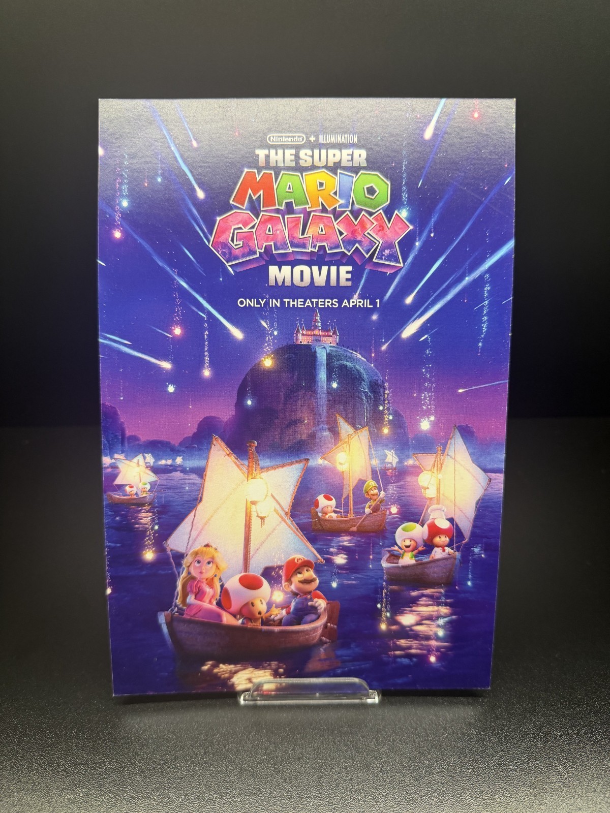 Rare PROMO Super Mario Galaxy Movie PR Package Flyer 9×6 inches