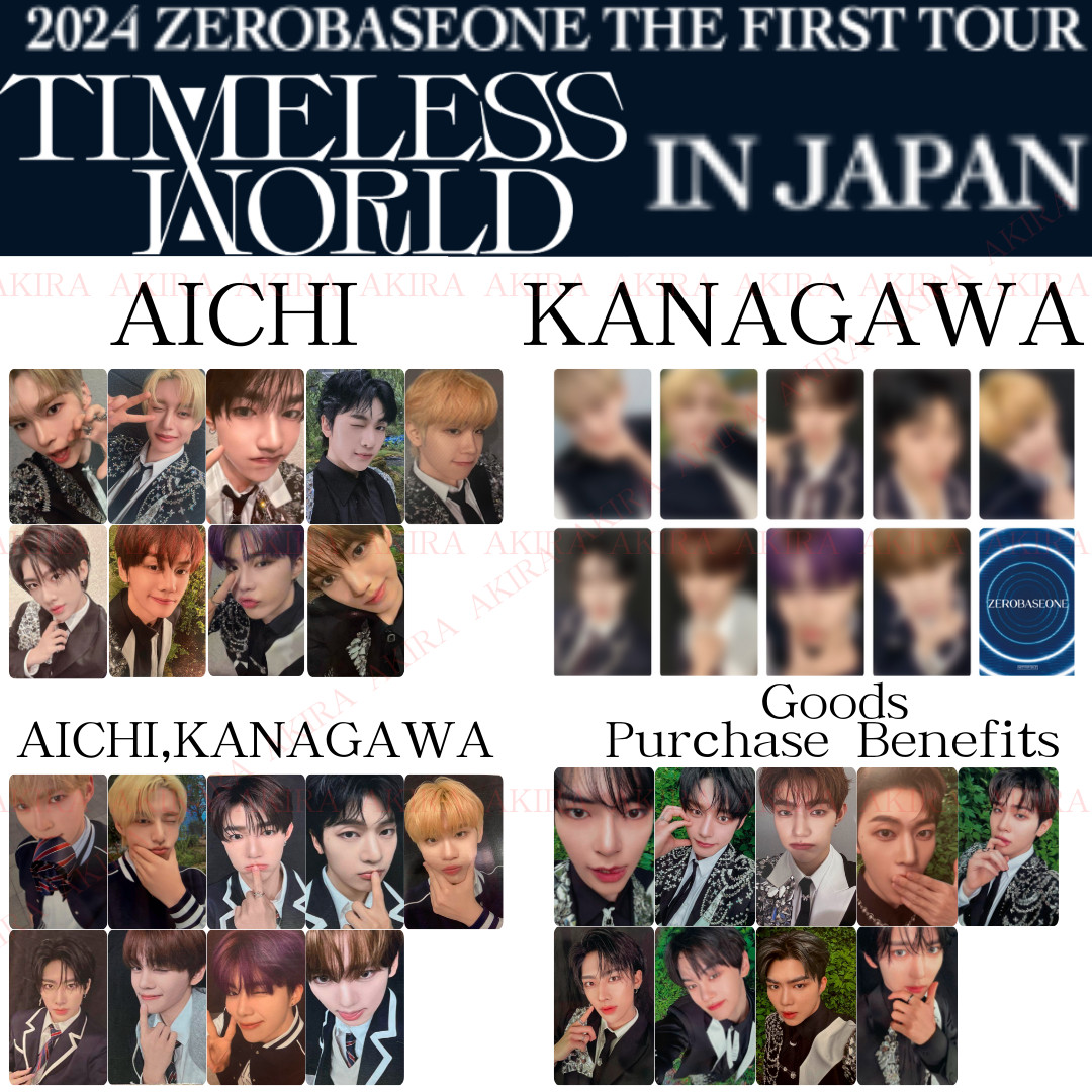 PSL ZB1 ZEROBASEONE THE FIRST TOUR TIMELESS WORLD JAPAN AICHI KANAGAWA PHOTOCARD