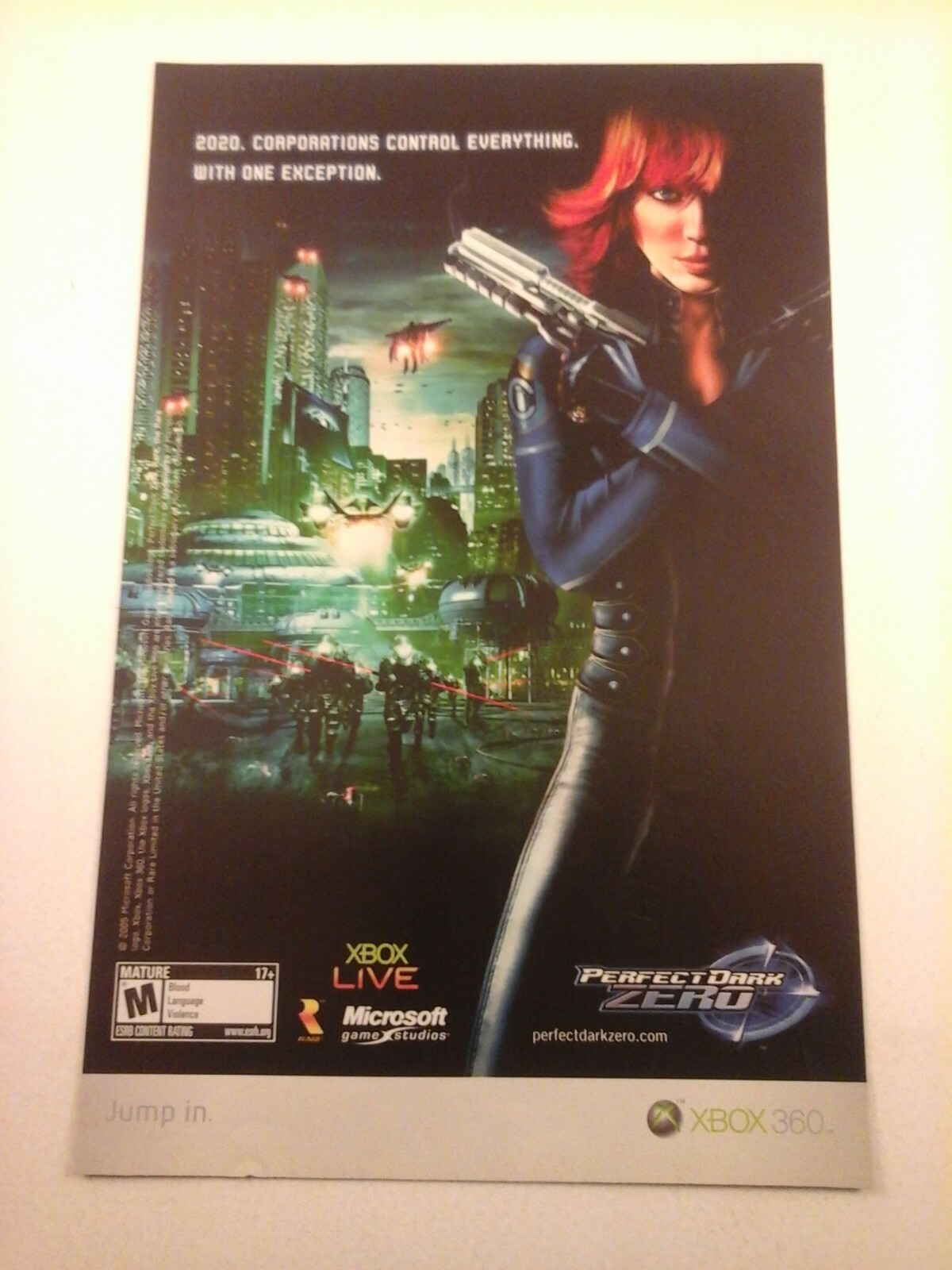 2005 Video Game Print Ad – Perfect Dark Zero – MICROSOFT XBOX 360