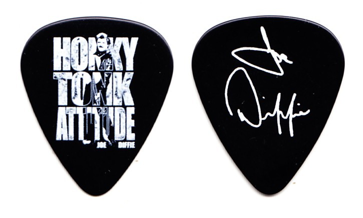 Vintage Joe Diffie Signature Honky Tonk Attitude Black Tour Guitar Pick