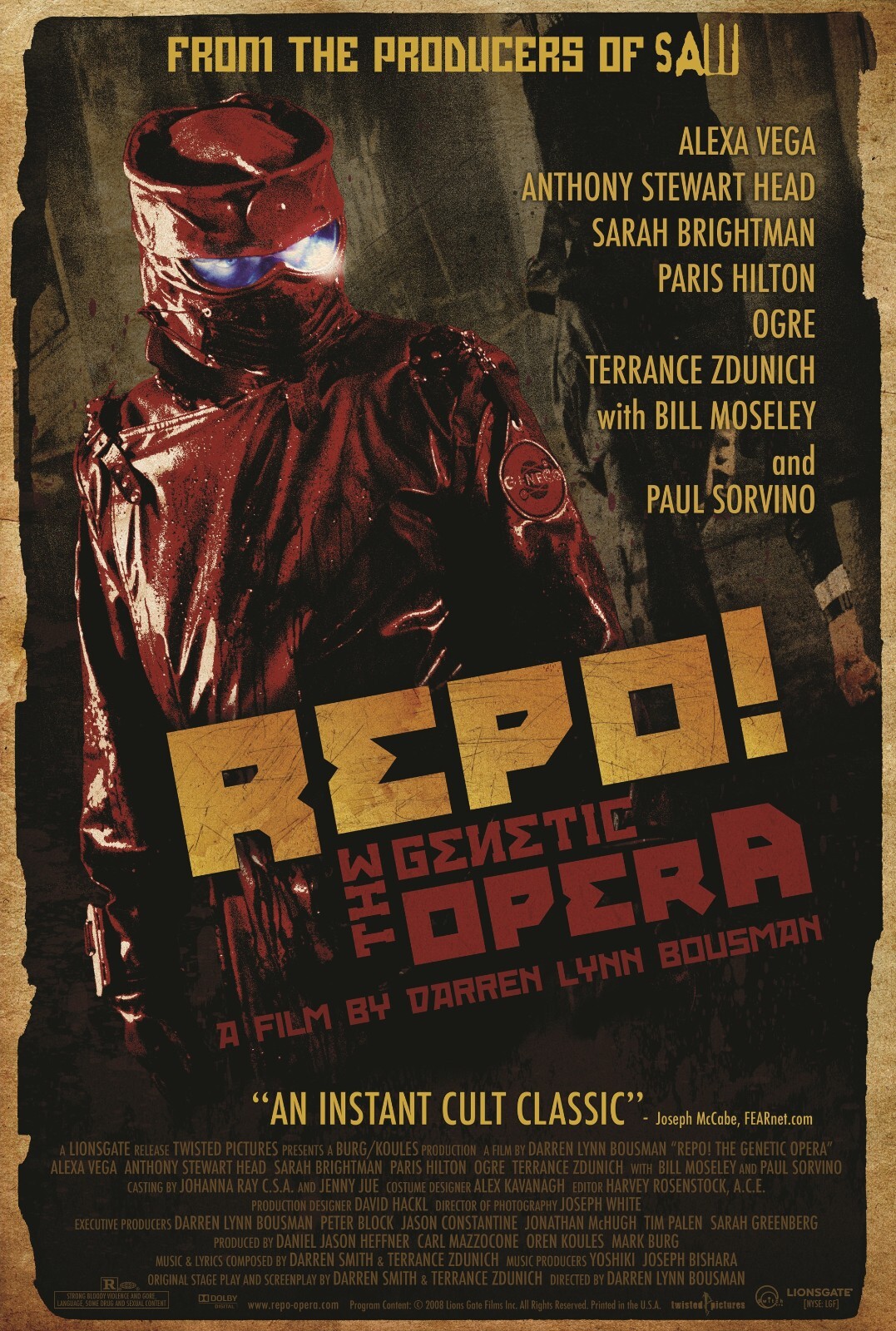 Repo The Genetic Opera movie poster – 11 x 17 inches