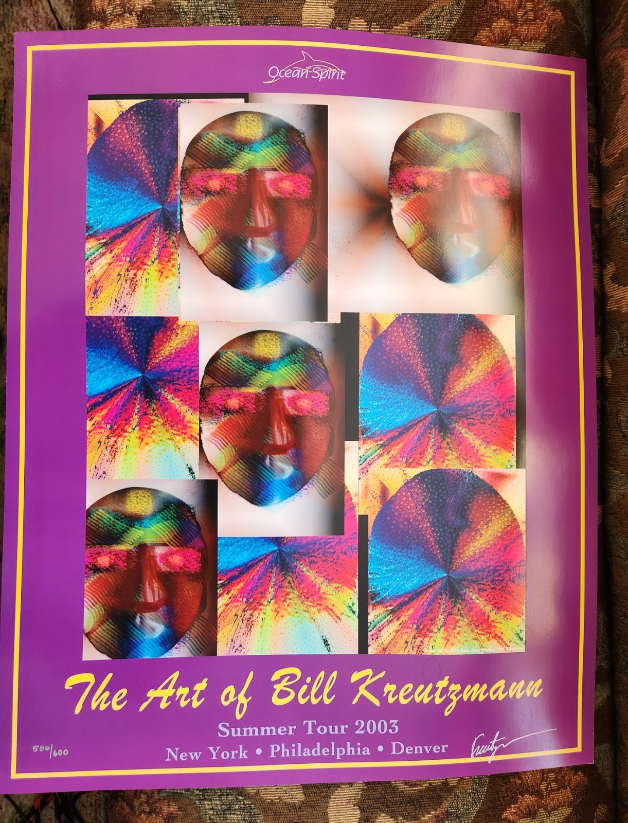 Bill Kreutzmann Poster Autographed #500/600 Art Of Billy K. Dead & Company