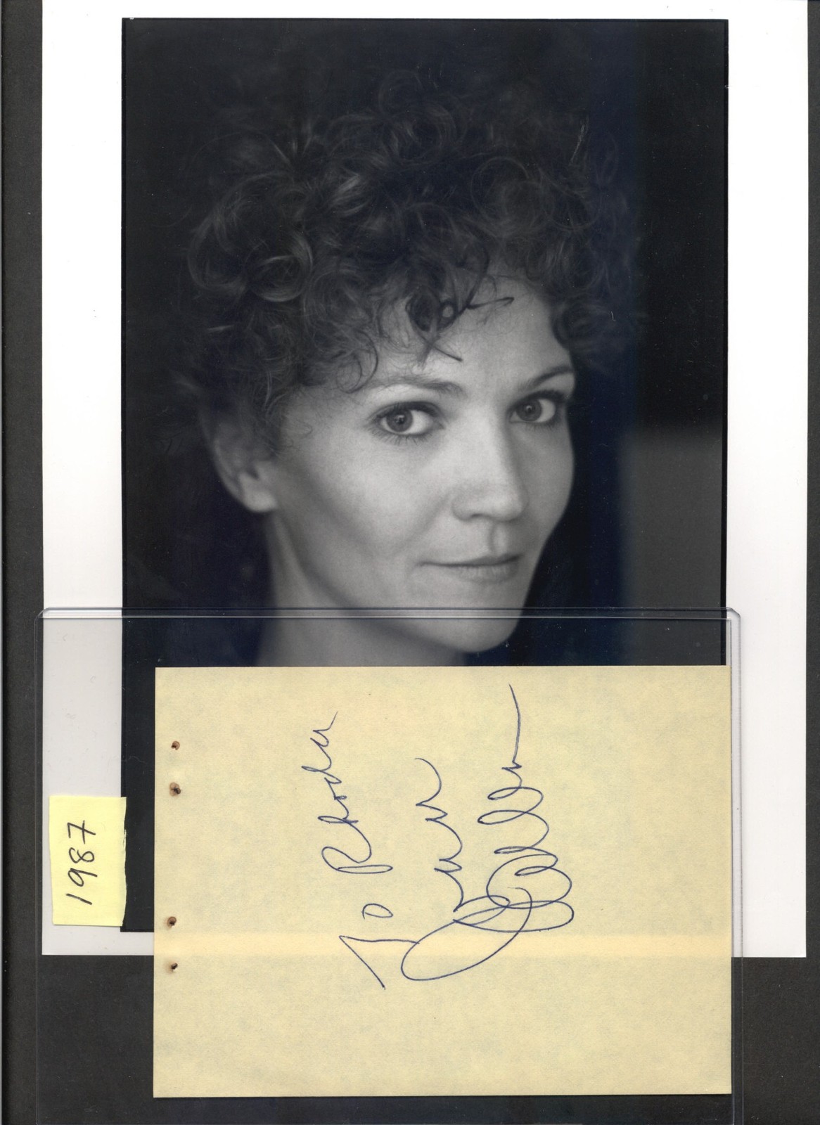 Joan Allen – Signed Autograph Book Page & Photo Set – Death Race – Room