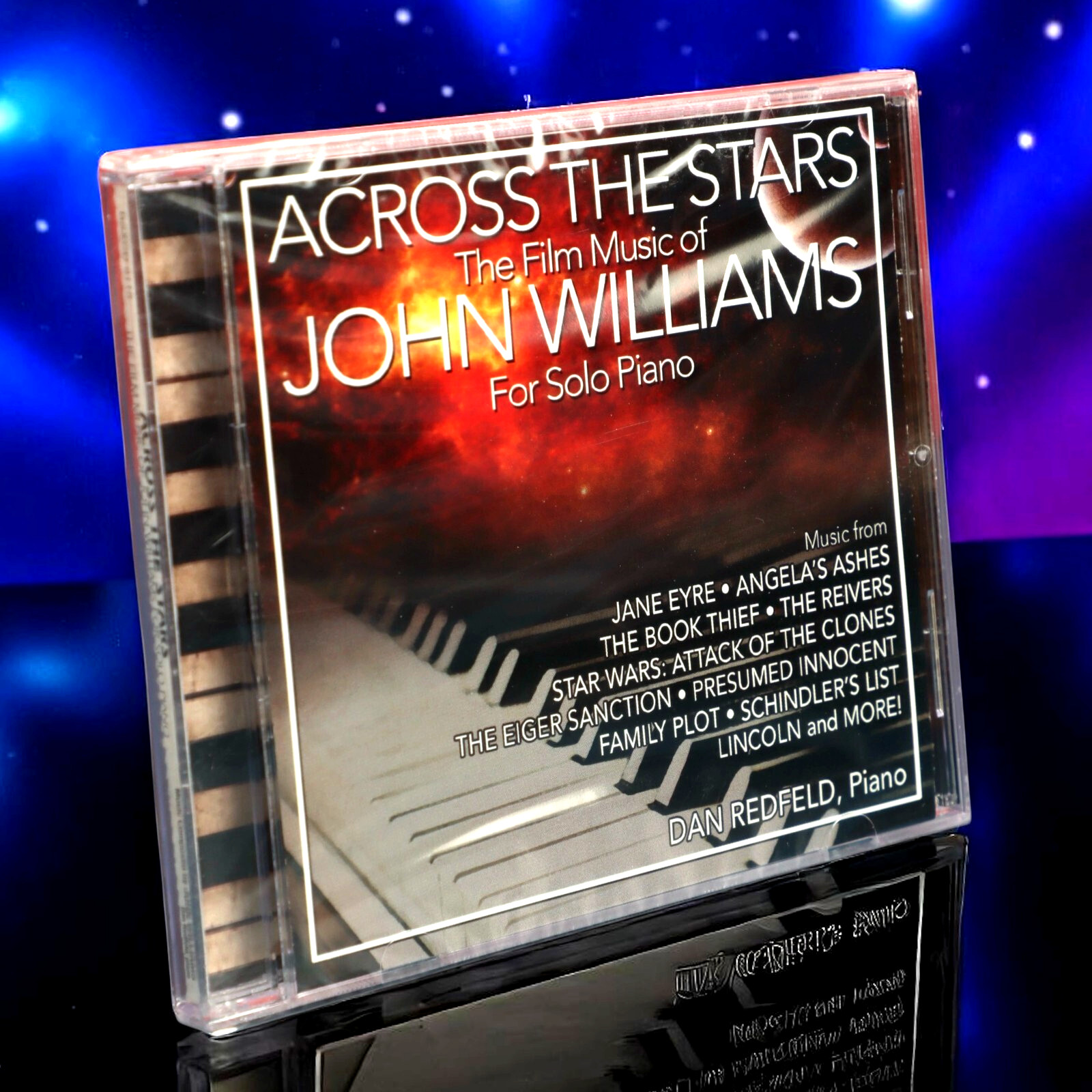 Dan Redfeld Across The Stars Film Music Of John Williams Solo Piano CD Sealed