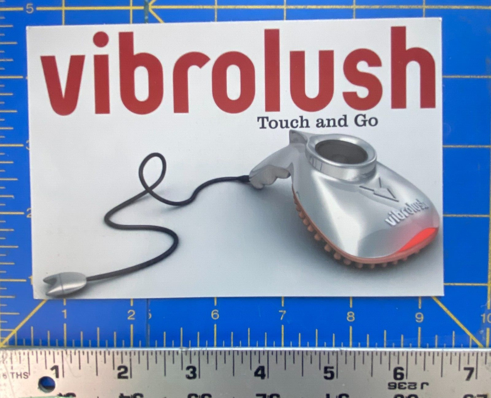 VIBROLUSH TOUCH AND GO Postcard Promotional record store LP/CD