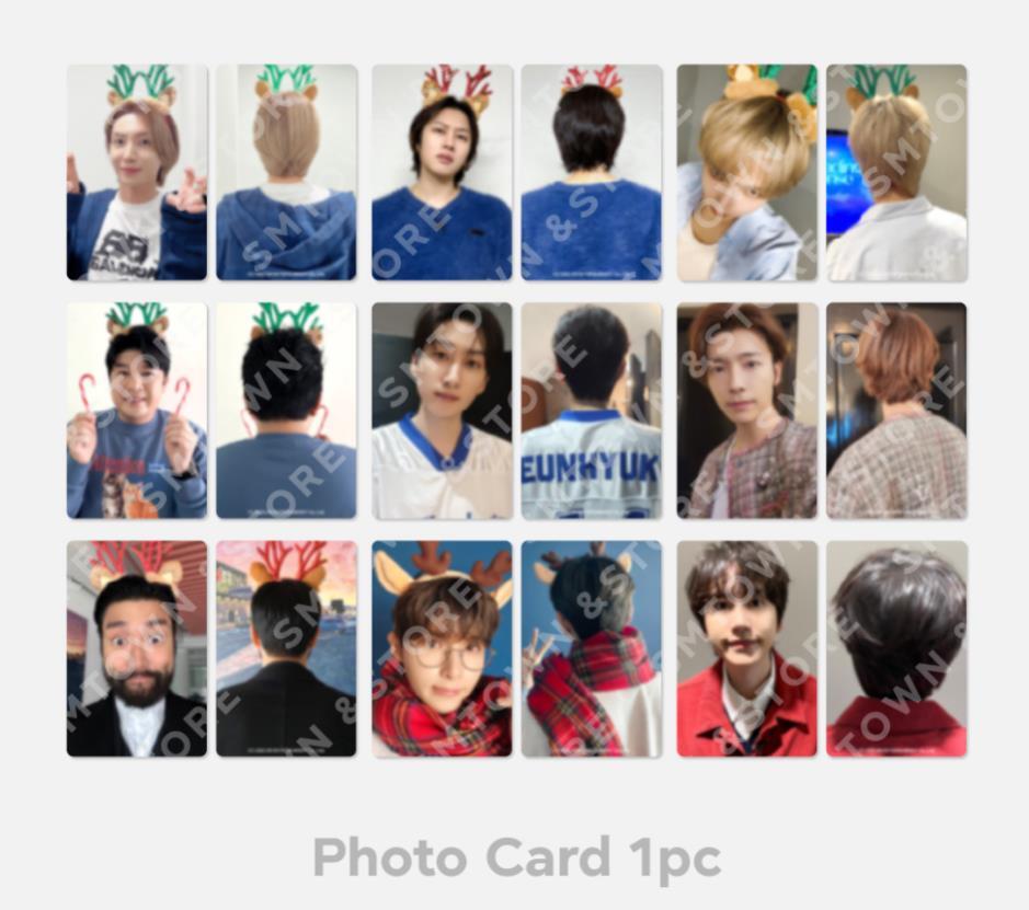 SUPER JUNIOR 2023 PINK CHRISTMAS SMTOWN OFFICIAL MD ACRYLIC TURNING STAND SET