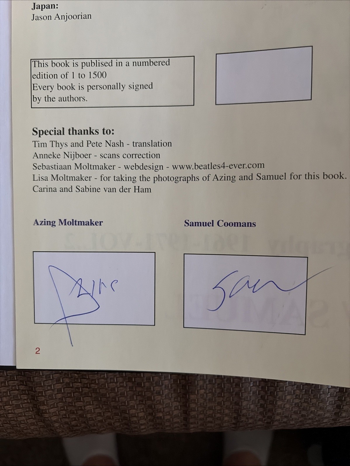 SIGNED Beatles Illustrated Discography Vol 1–3 SET Azing Moltmaker