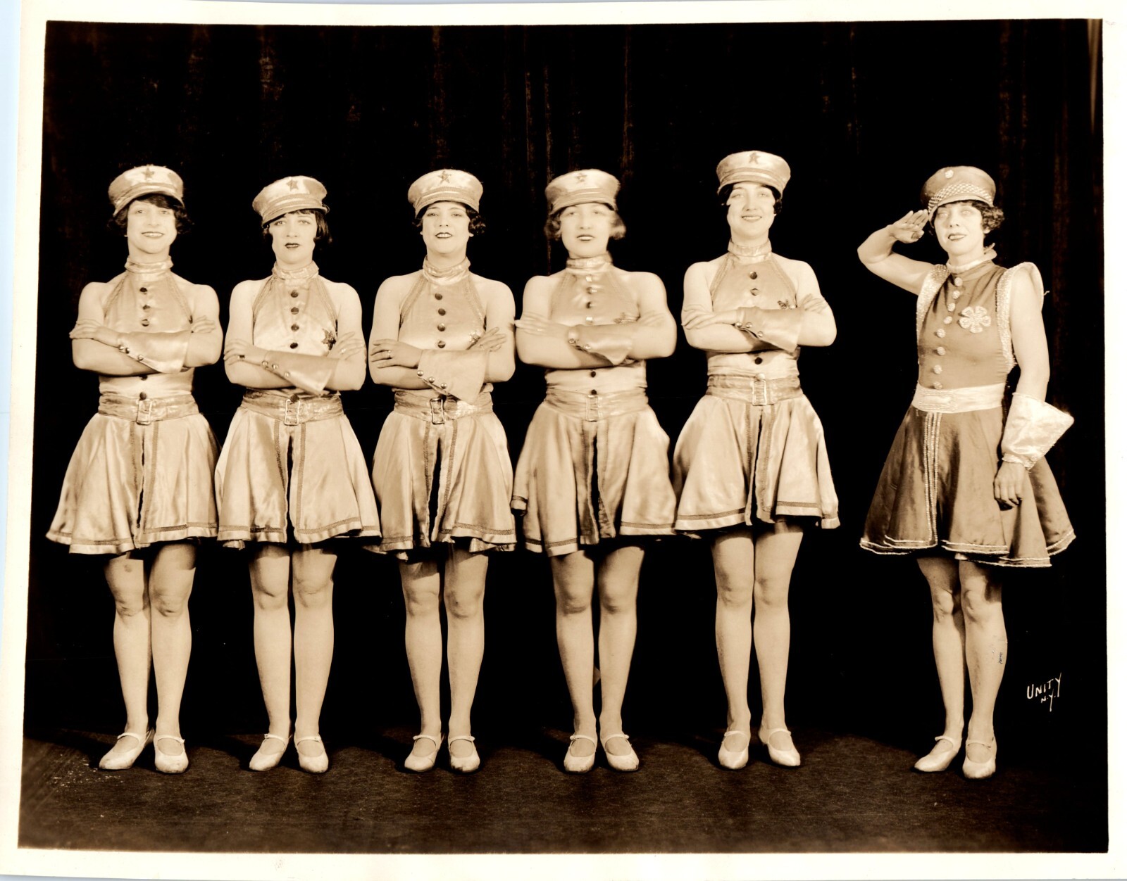 Orig 1925 Billy Gaston’s Vaudeville Dancers Flapper Costumes Unity NY Photo