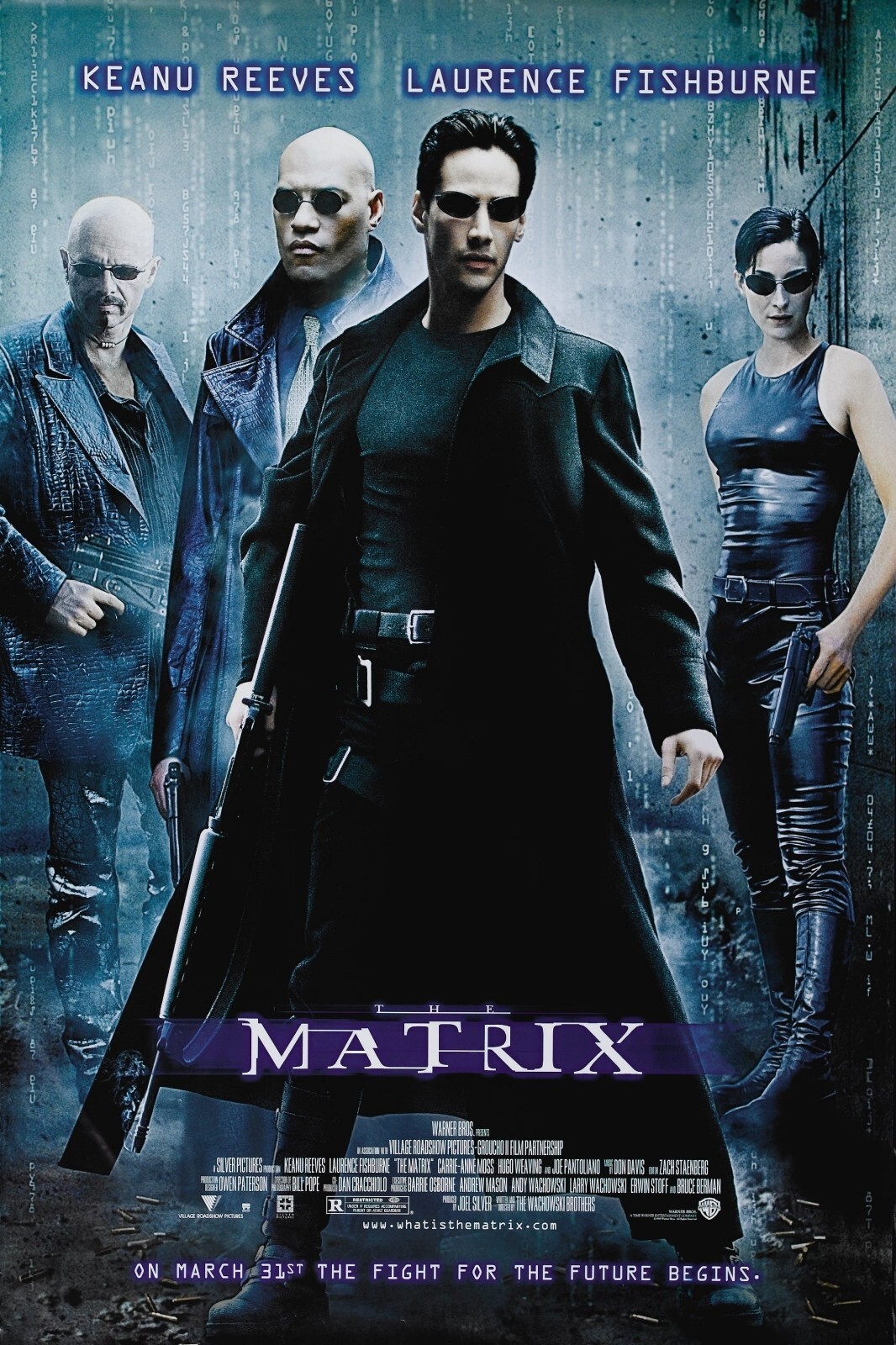 1999 The Matrix Movie Poster 11X17 Keanu Reeves Neo Morpheus Agent Smith 🍿