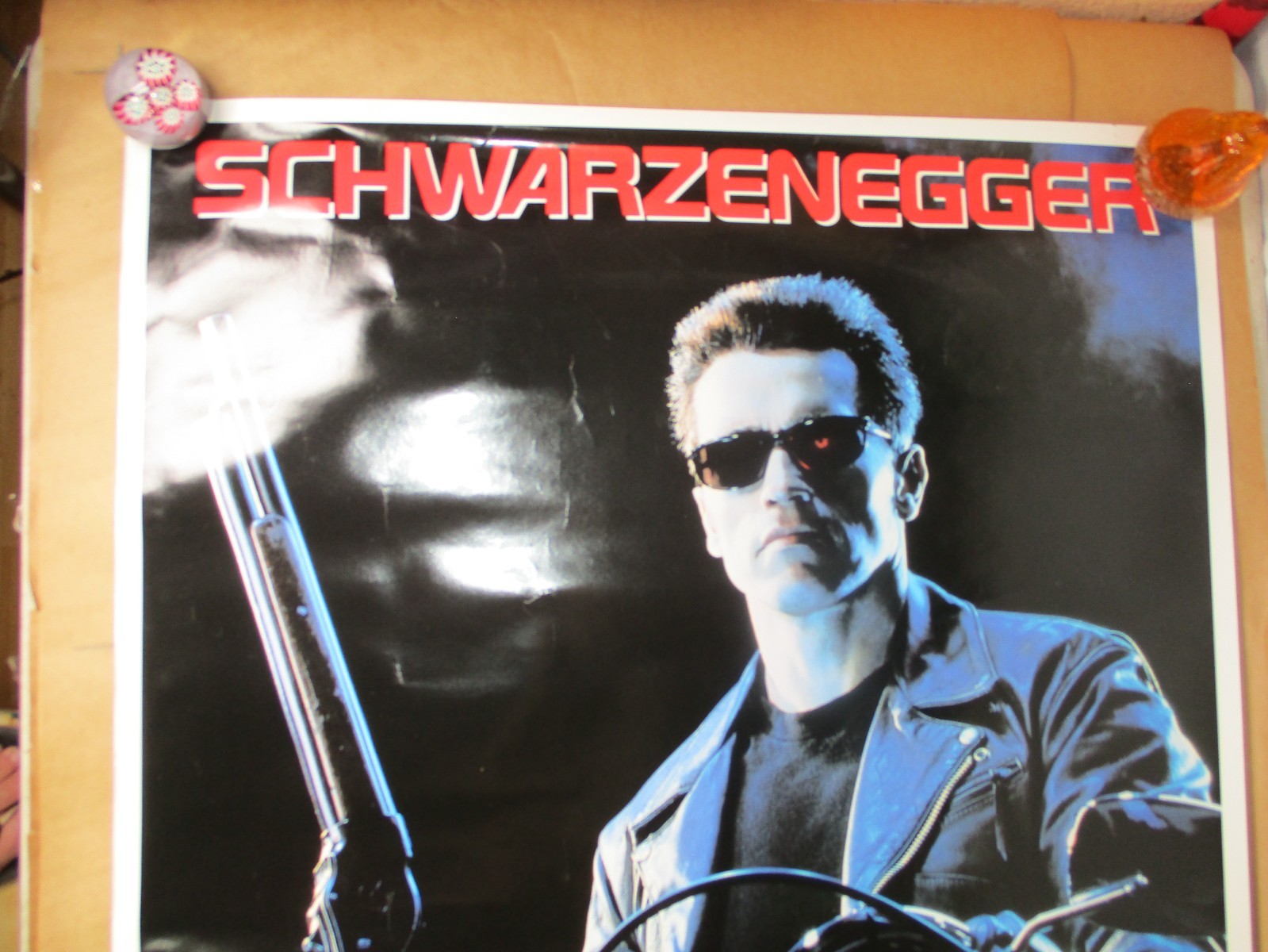 Terminator 2 Judgment Day original movie poster 27×40 1991 Video Schwarzenegger