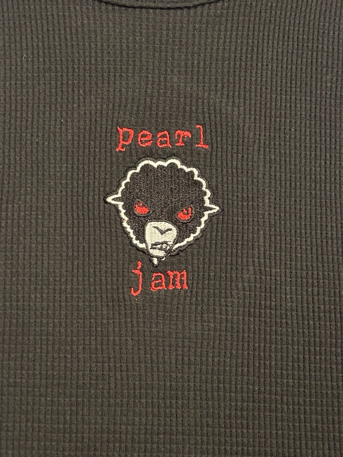 Pearl Jam – Thermal Tank Top – Embroidered – 90s – Unworn