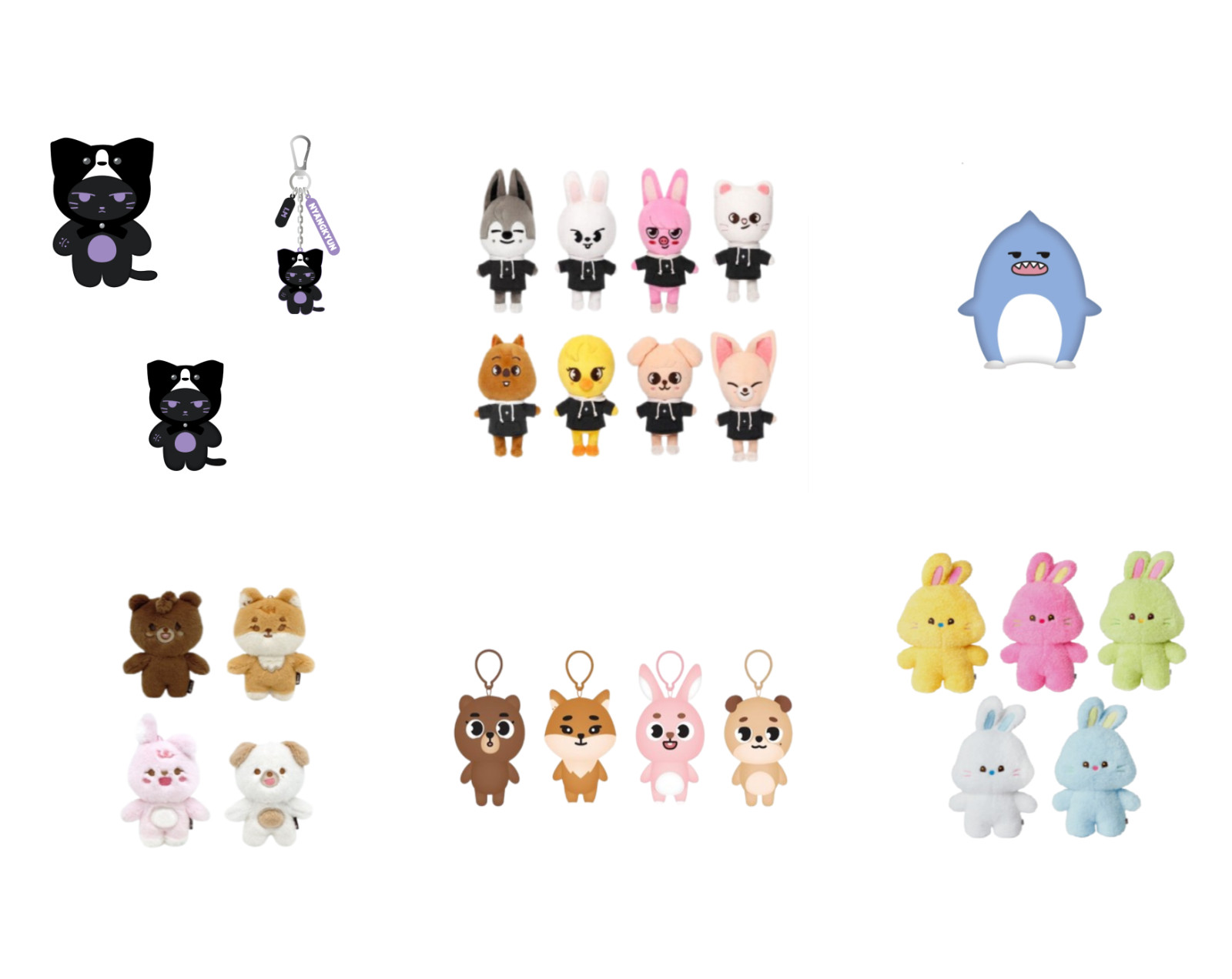 KPOP Official MD Character DOLL Collection SKZOO/NNYANGKYUN/DENIMALZ/ Kpop Doll