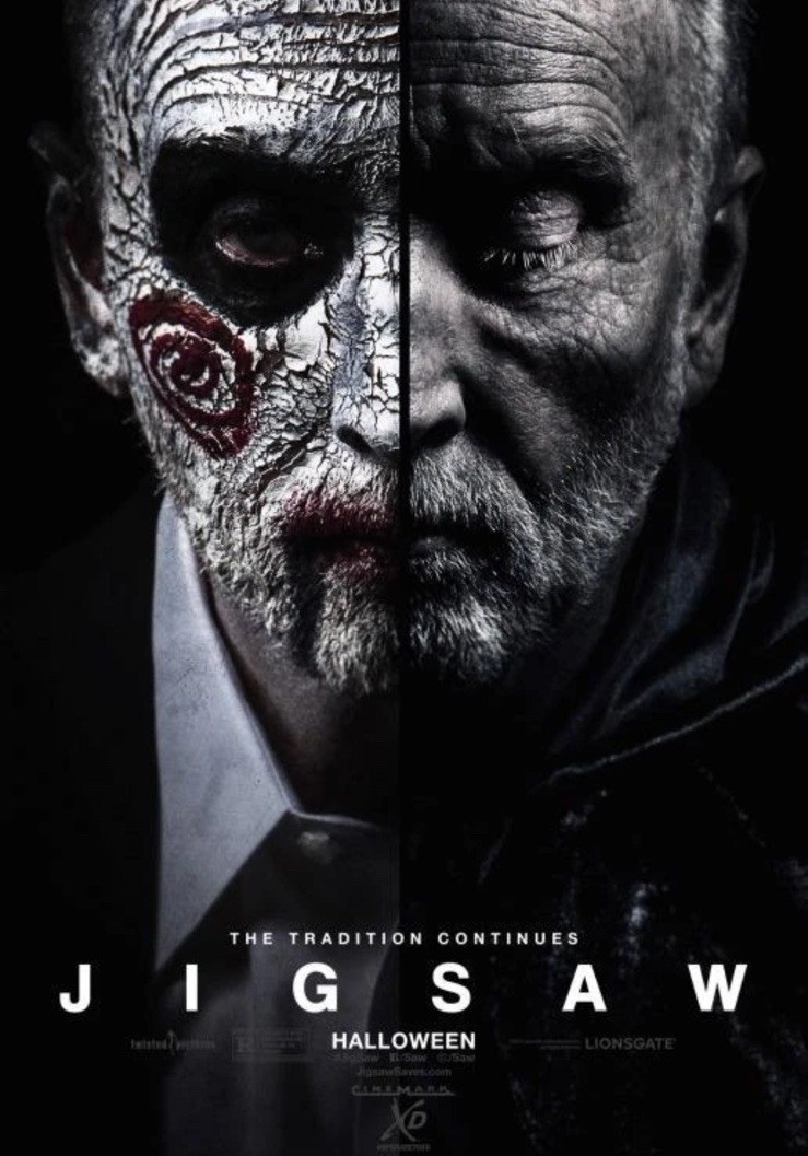 JIGSAW + Bring Her Back + PENNYWISE + Woman In Black 4 Horror MOVIE poster SET
