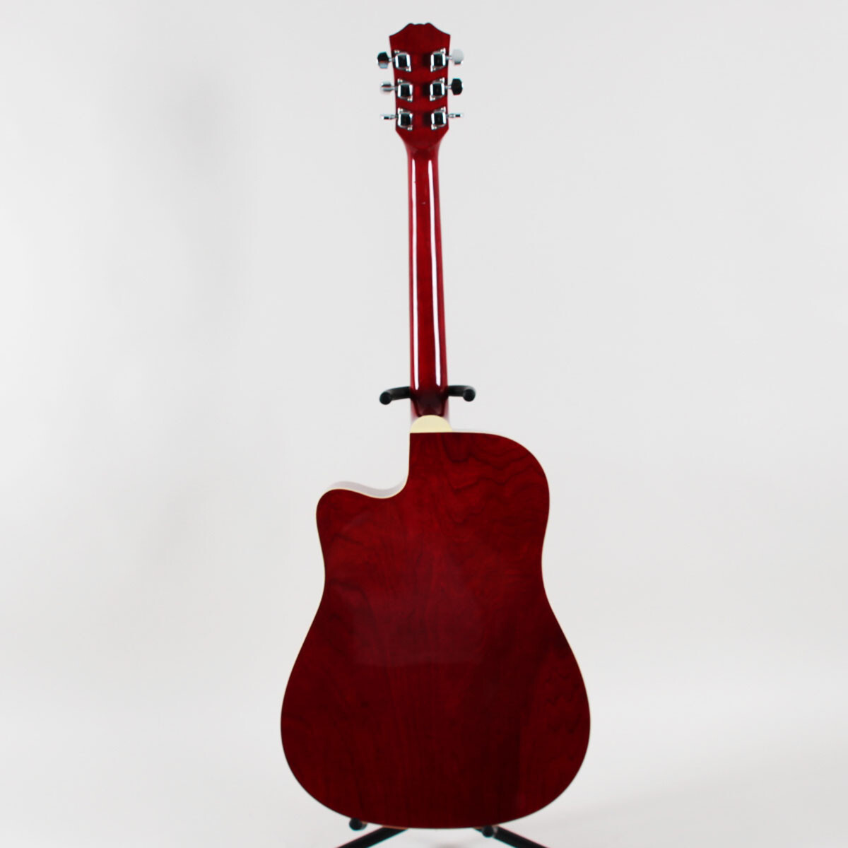 Leon Russell Signed Acoustic Red Guitar – COA JSA