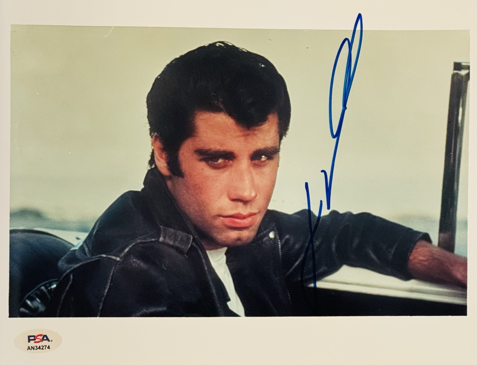 PSA DNA John Travolta Signed ✍️ 8×10 Photo 1978 Grease Movie Danny Zuko