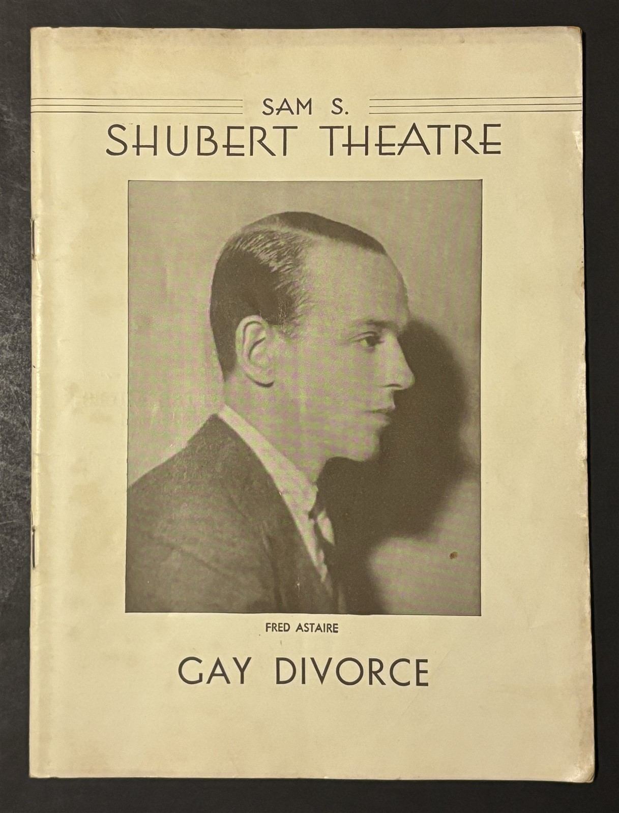 Gay Divorce Shubert Theatre 1933 Playbill Fred Astaire Cole Porter Art Deco Ads