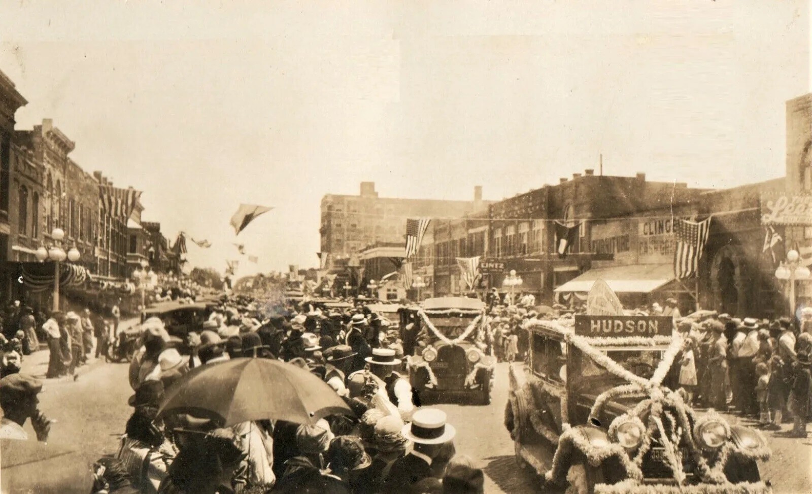 Ponca City Oklahoma Rare Grand Ave1920’S 8×10 Picture Celebrity Print