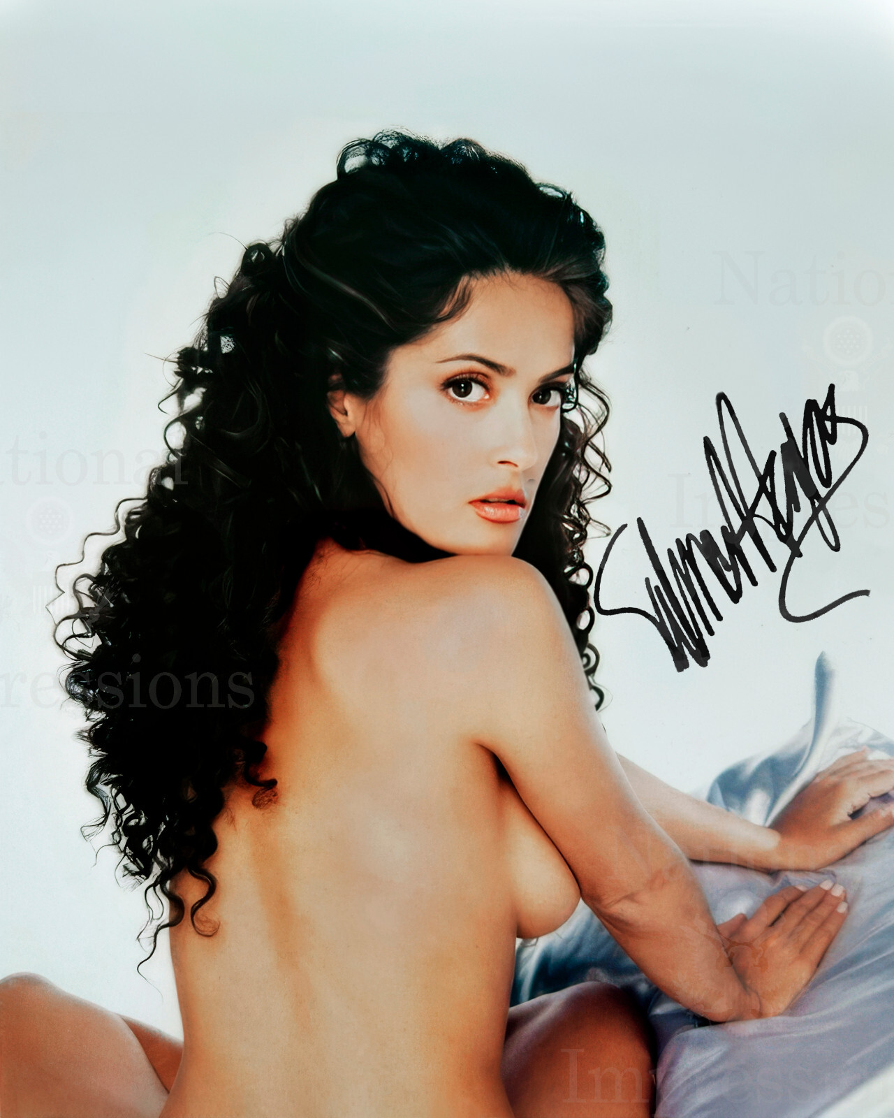 Sexy Salma Hayek Autographed 8×10 Photo REPRINT N8
