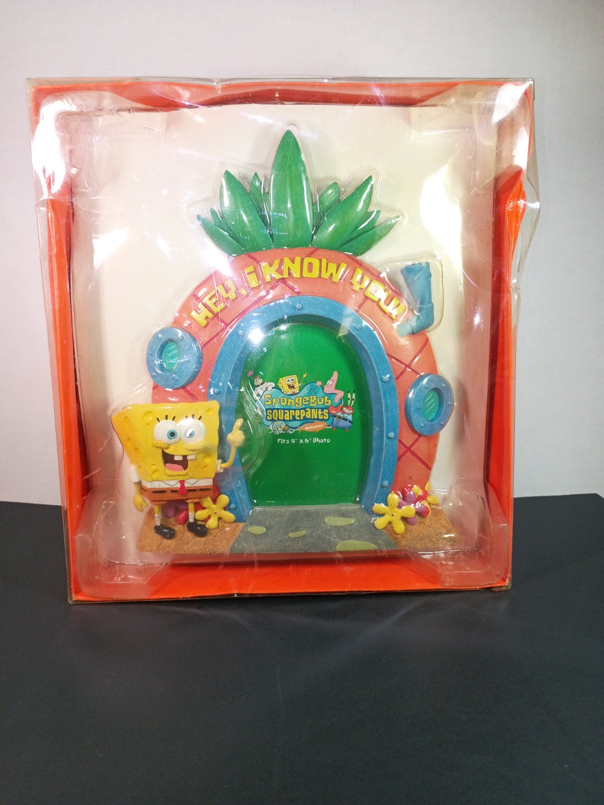 Rare 2005 Nickelodeon Spongebob Squarepants Pineapple Shaped 4×6 Picture Frame