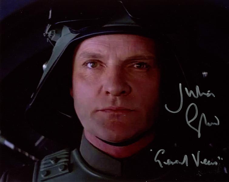 JULIAN GLOVER SIGNED AUTOGRAPHED 8×10 PHOTO +GENERAL VEERS STAR WARS BECKETT BAS