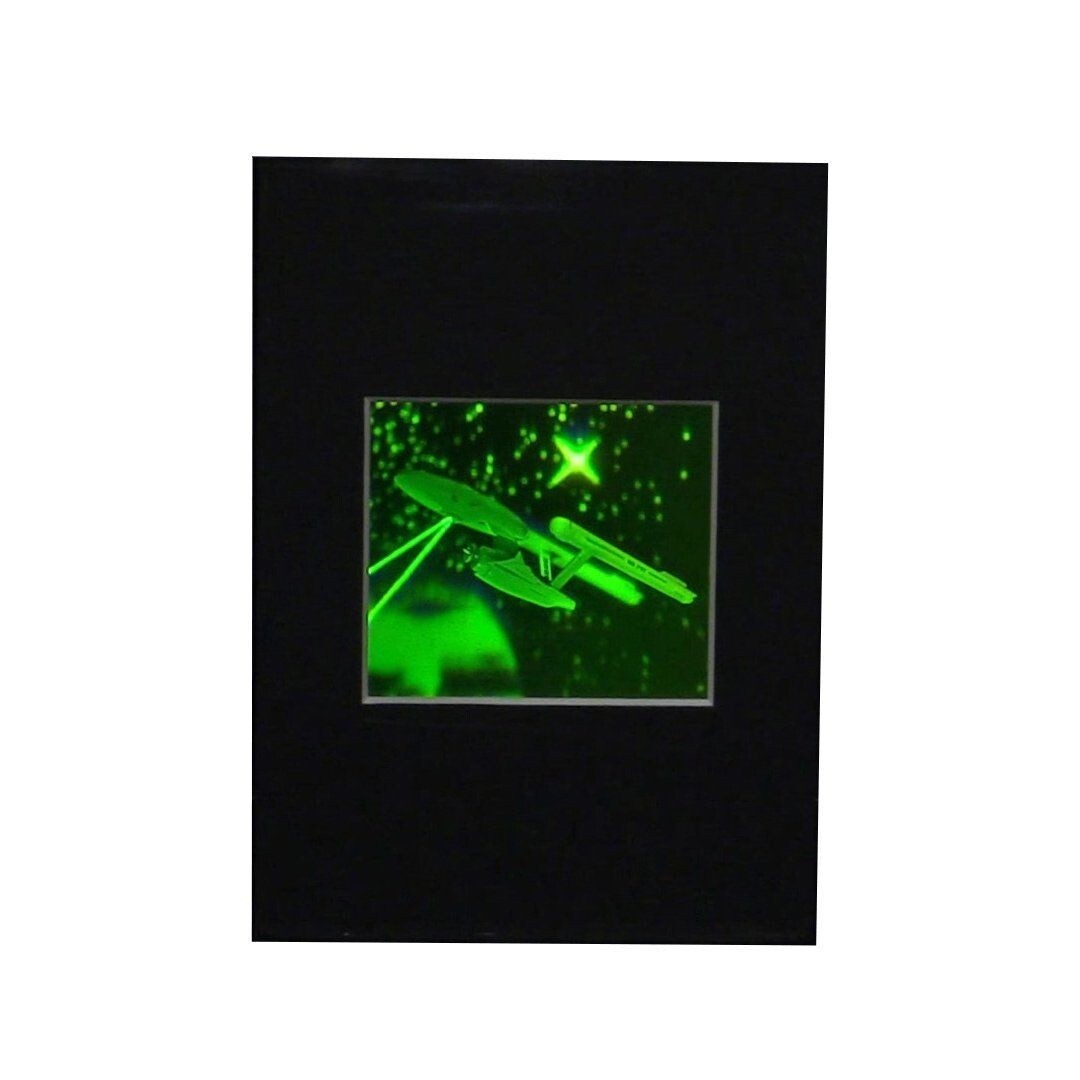 3D Star Trek Enterprise SMALL Hologram Picture MATTED, Photopolymer Type