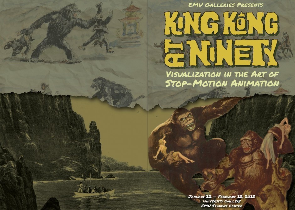 KING KONG (1933) 90th Anniversary PROGRAM BOOK Stop-Motion Gallery Exhibit RARE!