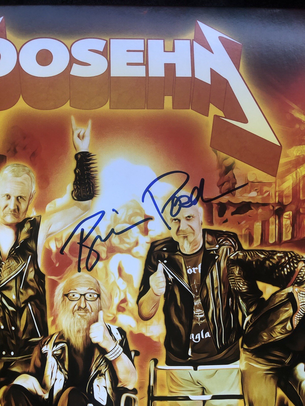 brian posehn signed Vinyl. Heavy metal album all Star band￼