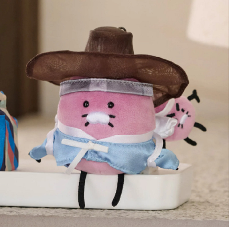 Kakao Friends Vintage Choonsik Scholar Sweet Potato Plush Keyring Chunguma Doll
