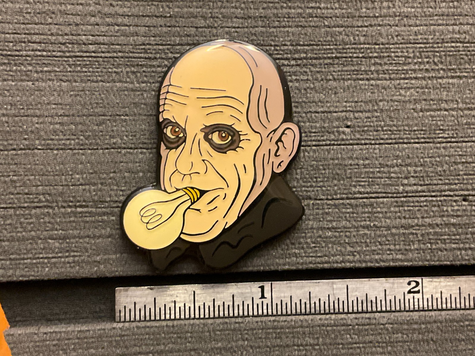 Two Ghouls Press Uncle Fester Addams Light bulb in mouth