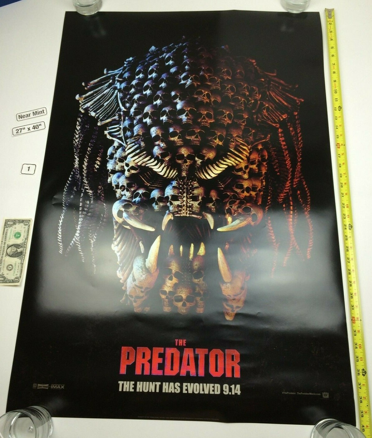 The Predator 27 x 40 Poster 2018 One Sheet The Hunt Has Evolved