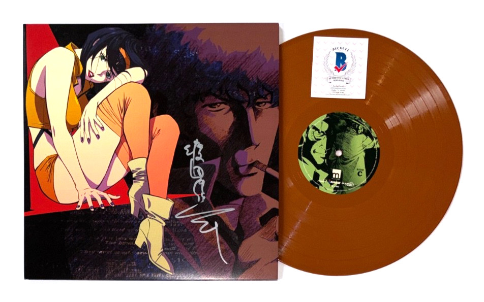 SHINICHIRO WATANABE SIGNED COWBOY BEBOP VINYL ALBUM SOUNDTRACK ANIME CREATOR BAS