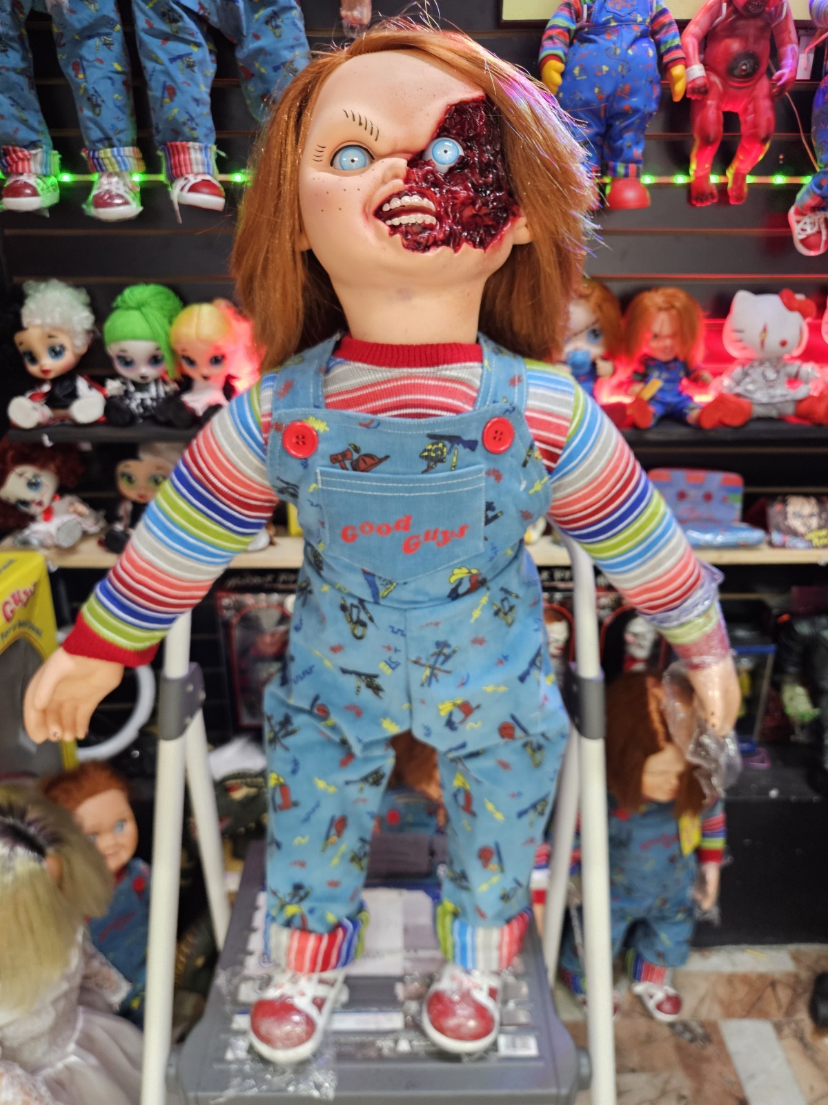 Chucky Doll Life Size Childs Play Pizza Face