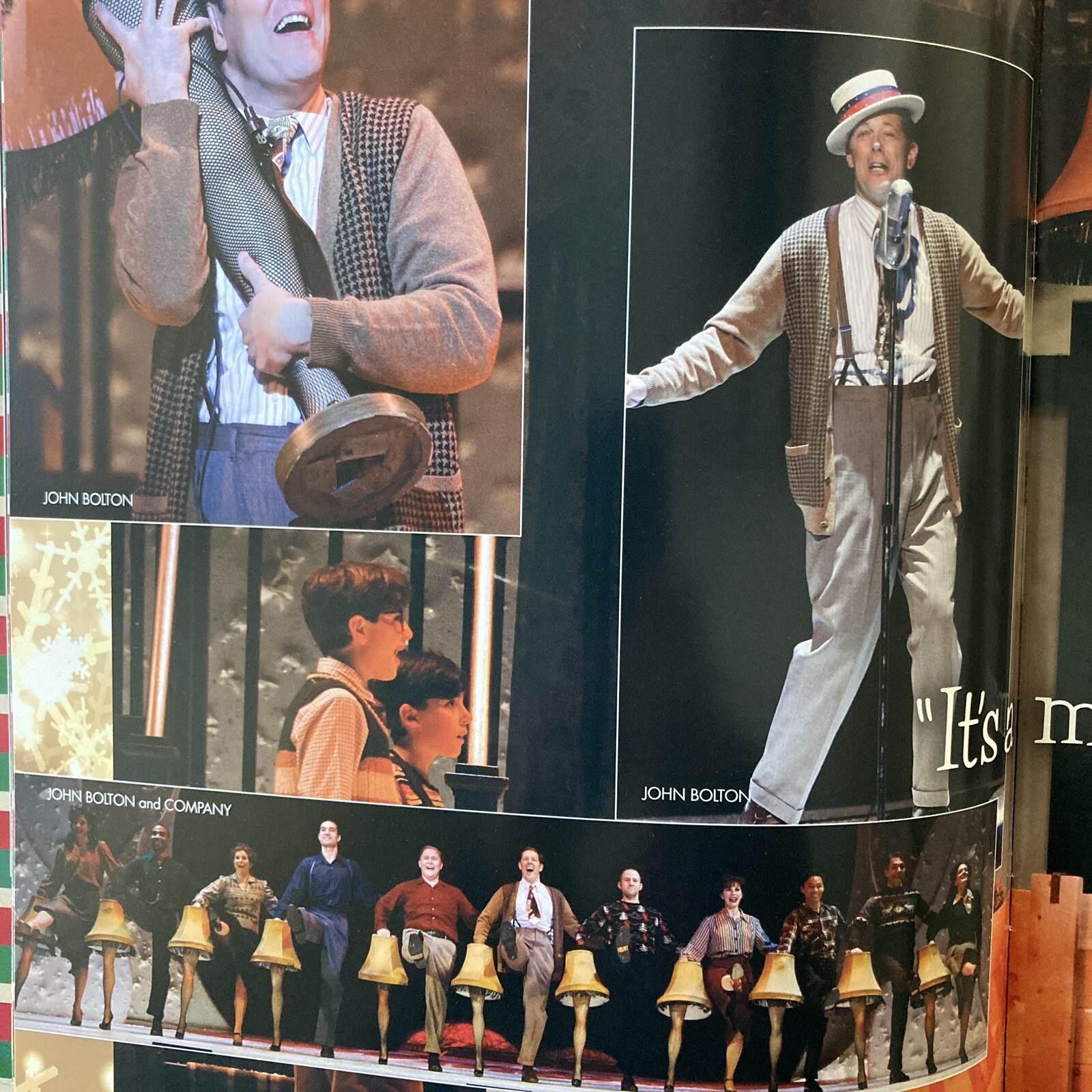 A Christmas Story Large Souvenir Program 9.5X12 Original Tour 2011 Cast Color