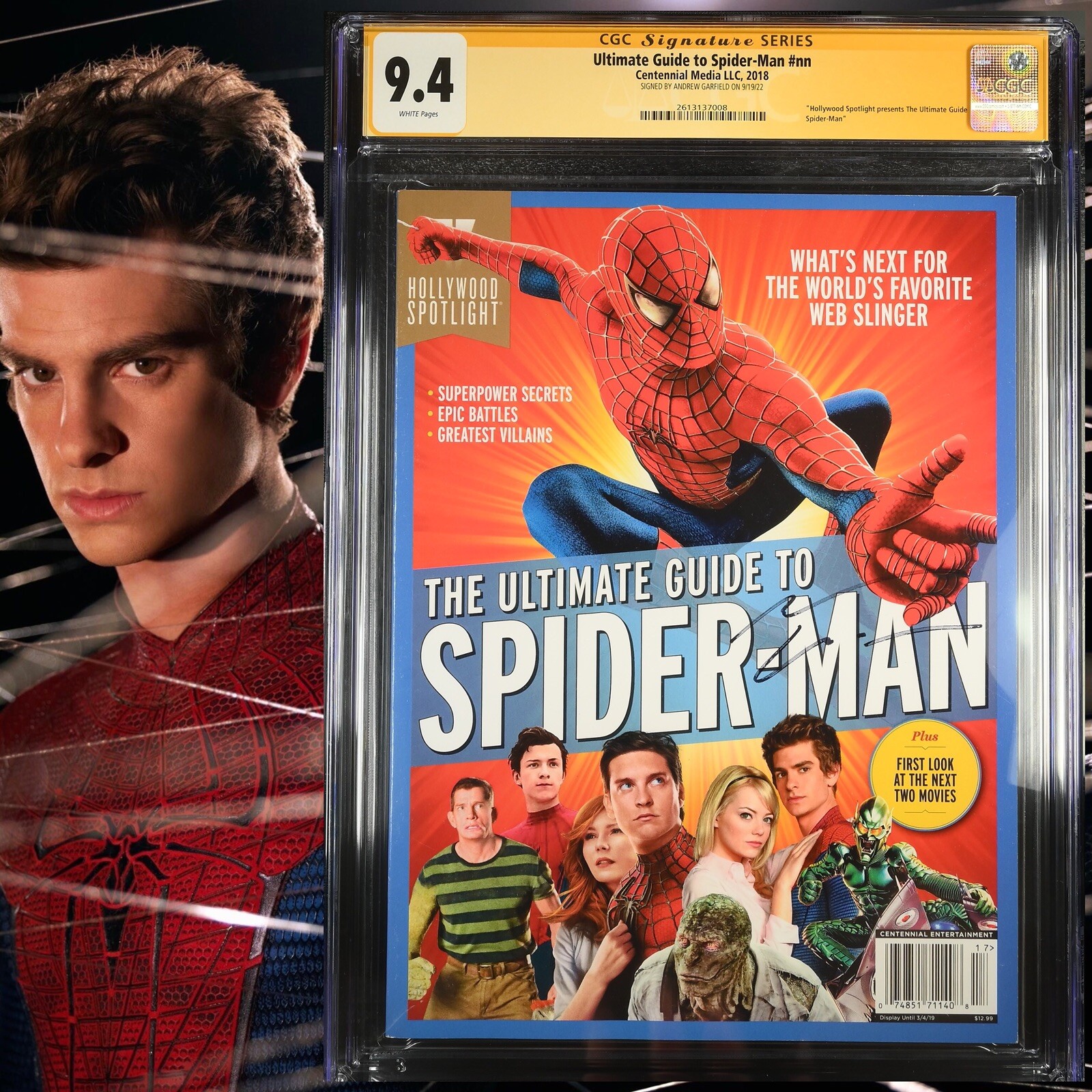 CGC 9.4 SS Ultimate Guide to Spider-Man #nn signed by Andrew Garfield 2018