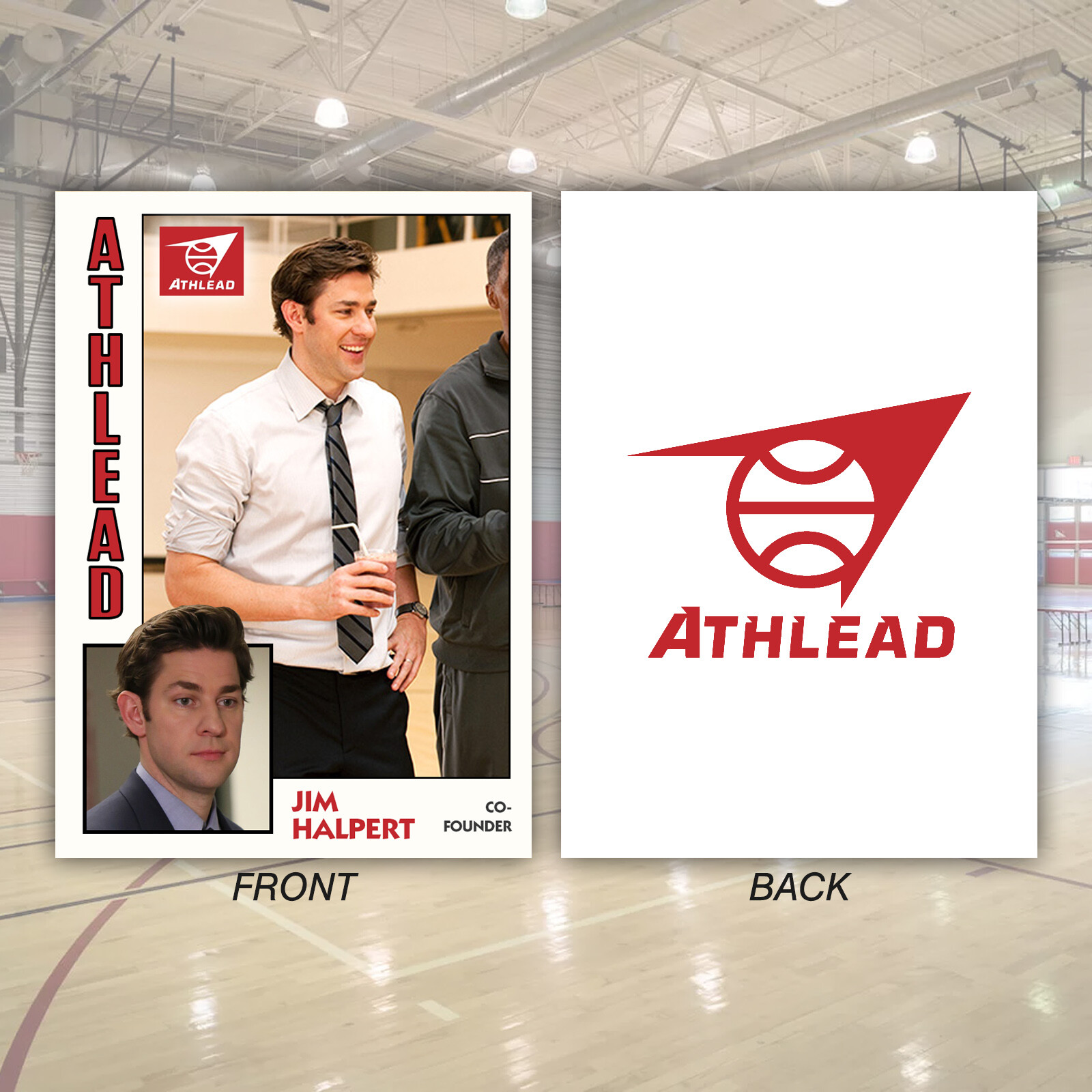 Jim Halpert Athlead Novelty Basketball Trading Card Replica The Office