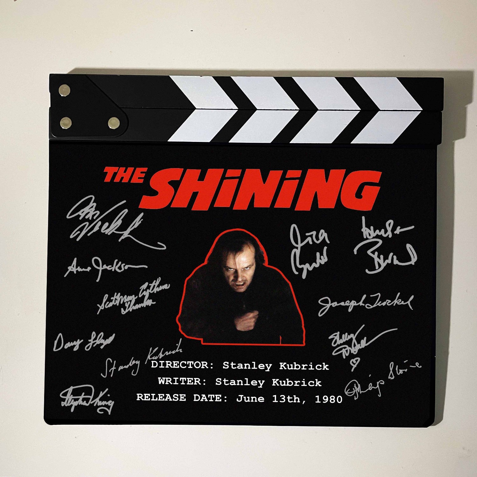 The Shining Facsimile Signed Movie Clapboard – Cult Horror Memorabilia Decor