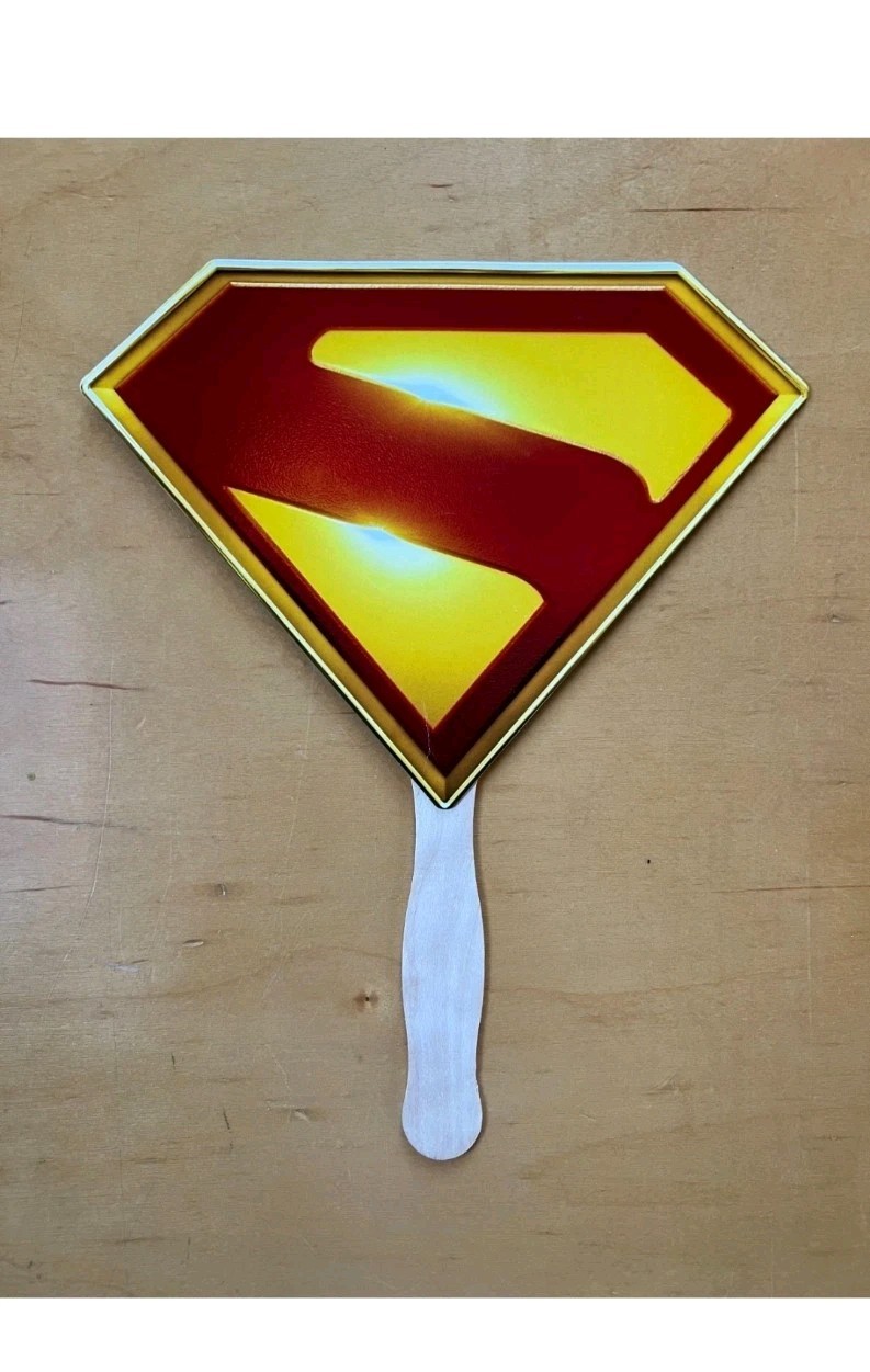 Superman Fan – Promotional Sign Logo – Memorabilia Item for 2025 James Gunn Film