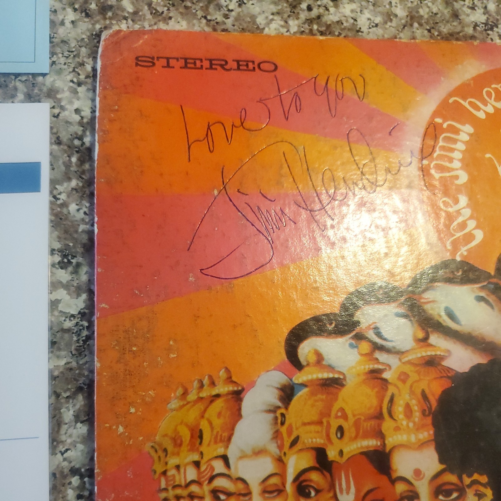 Jimi Hendrix & Experience Signed/Autographed Vinyl AXIS BOLD AS LOVE w/ LOA