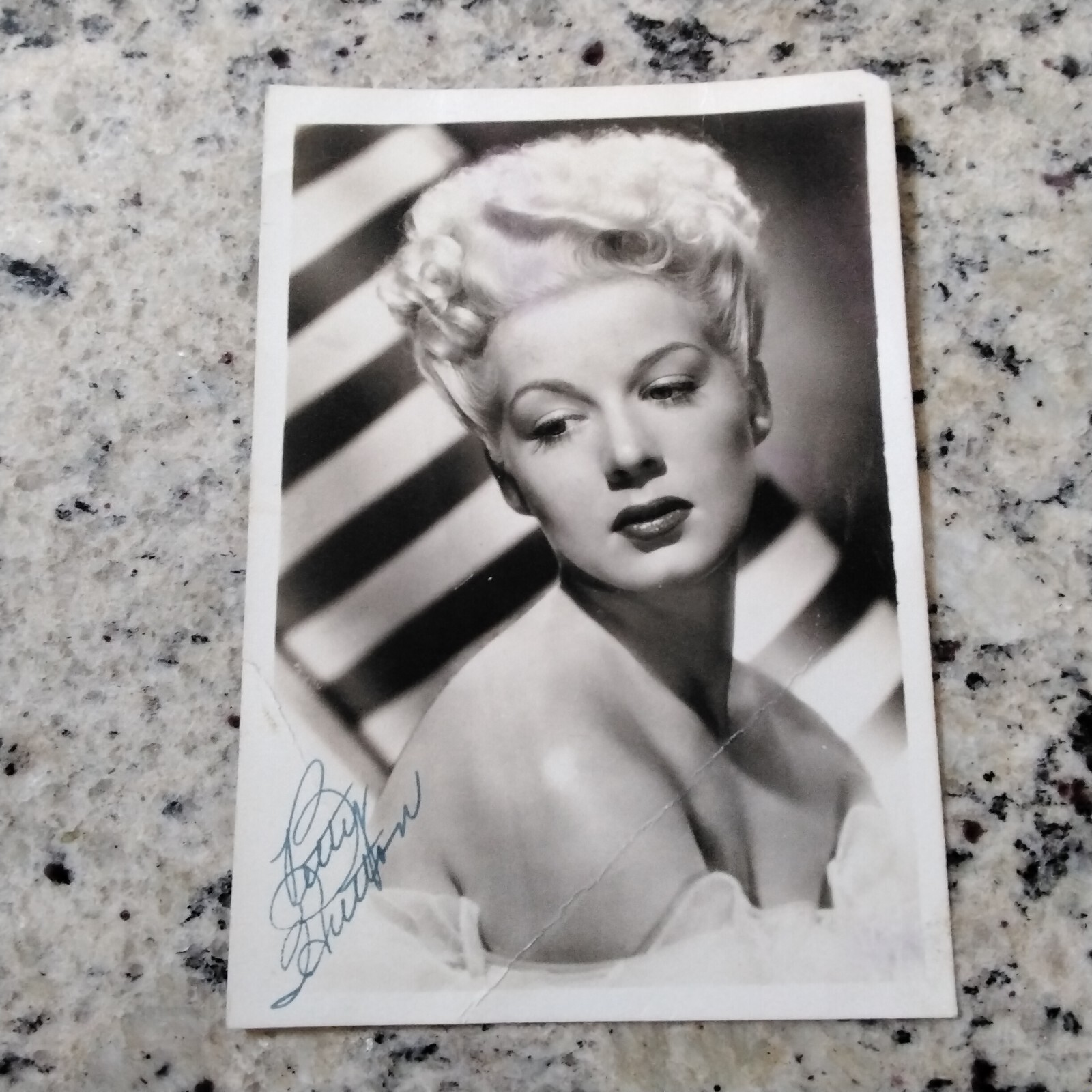 Betty Hutton SIGNED DW Photo Movie Actress Annie Get Your Gun Star Rambunctious