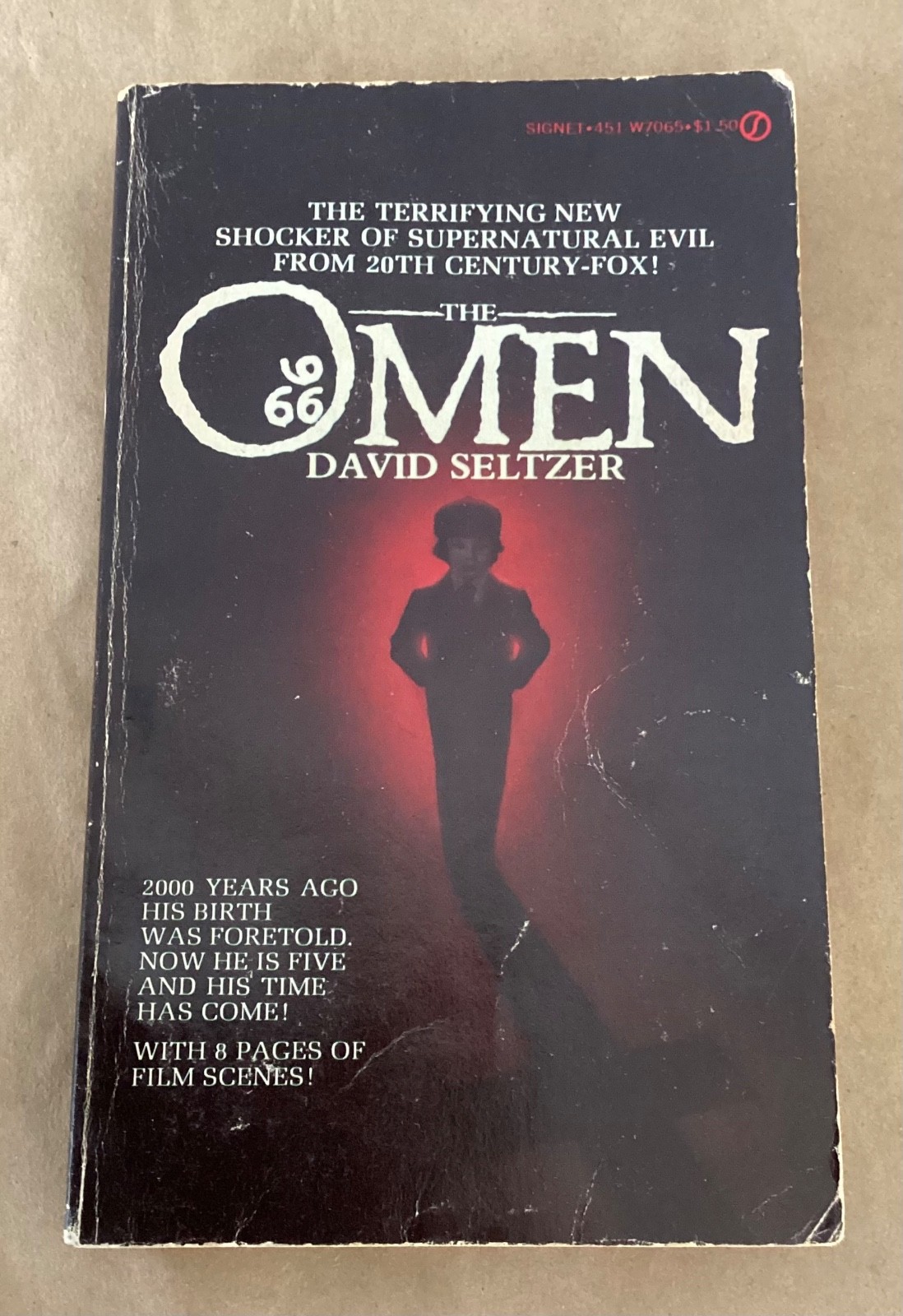 The Omen David Seltzer vintage book 1976 rare movie tie-in ed paperback book