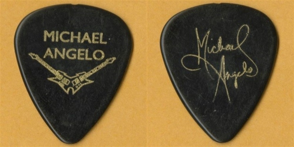 Michael Angelo 1994 No Boundaries tour (Nitro) large print signature Guitar Pick