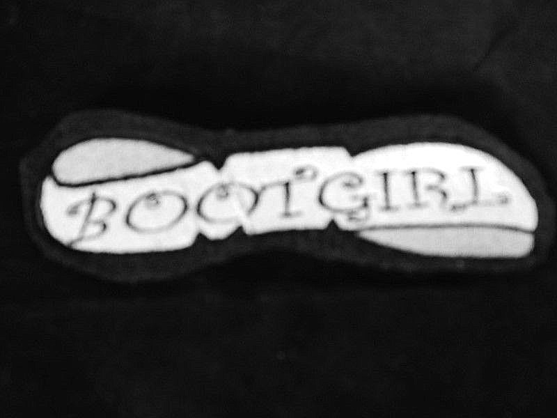 Rare Bootgirl Rocker & Roll Banner Patch Retro Ska Nick Name Northern Soul DIY