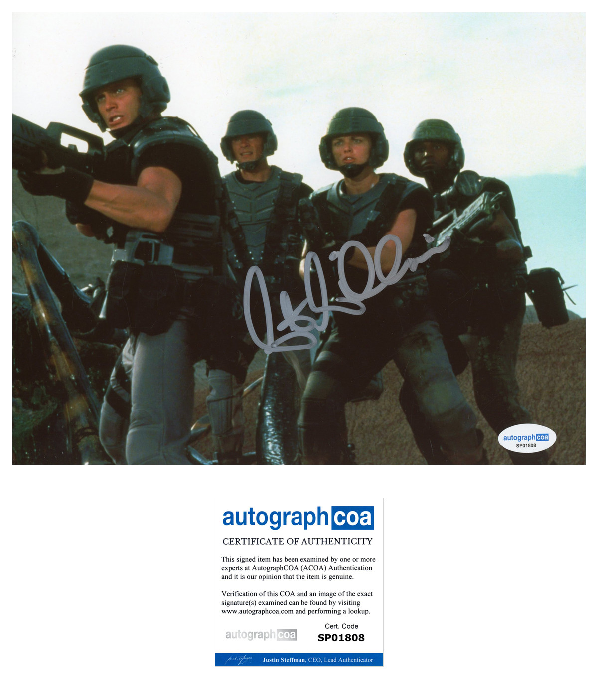 Seth Gilliam ‘Starship Troopers’ Signed 8×10 Photo ‘Sugar’ ACOA