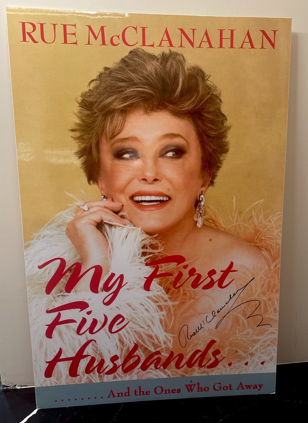 Rue McClanahan Autographed 2007 Book Tour Promo- Blanche From The GOLDEN GIRLS