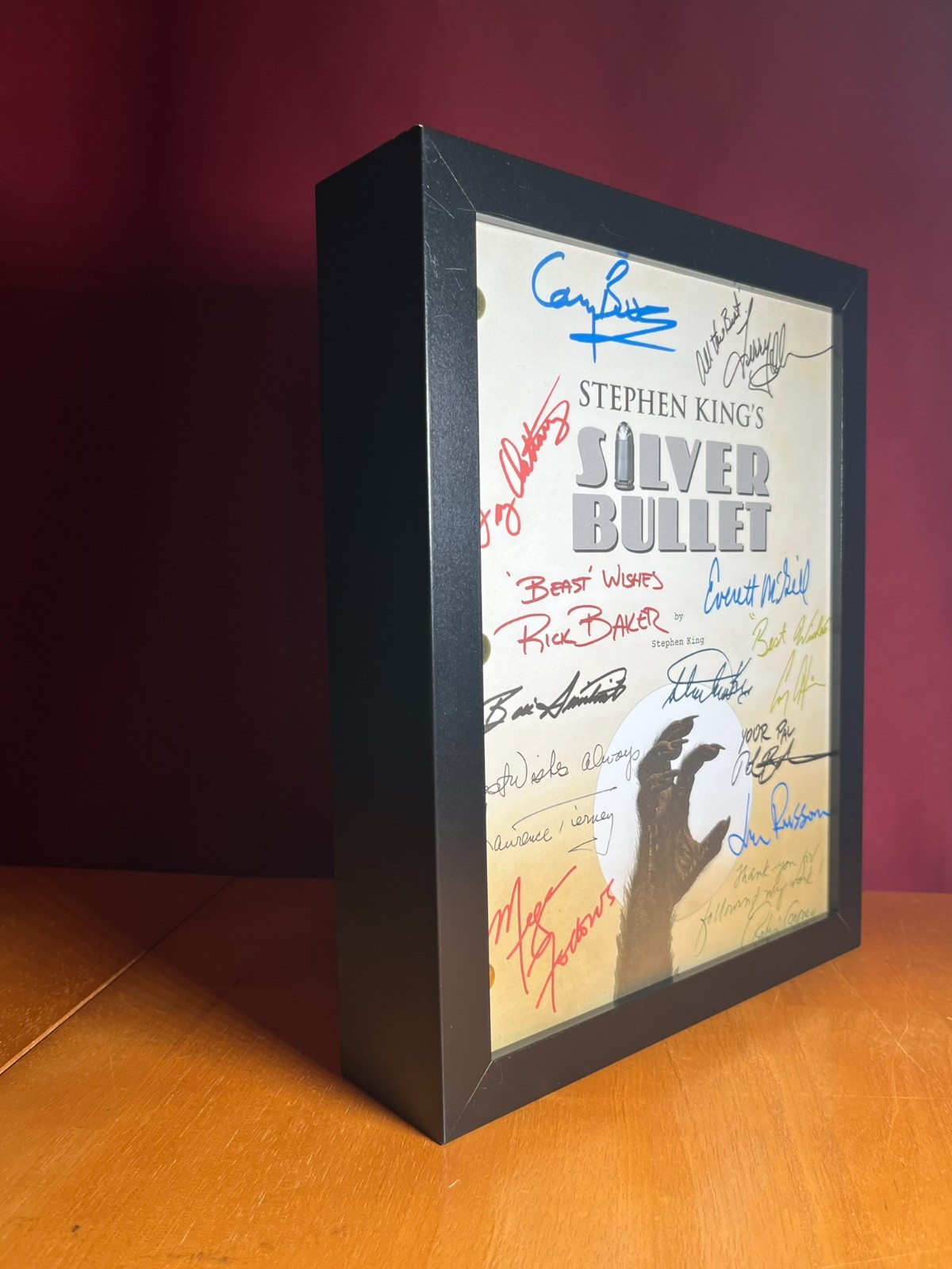Silver Bullet Script Signed – Autograph Reprints – 133 Pages – Stephen King